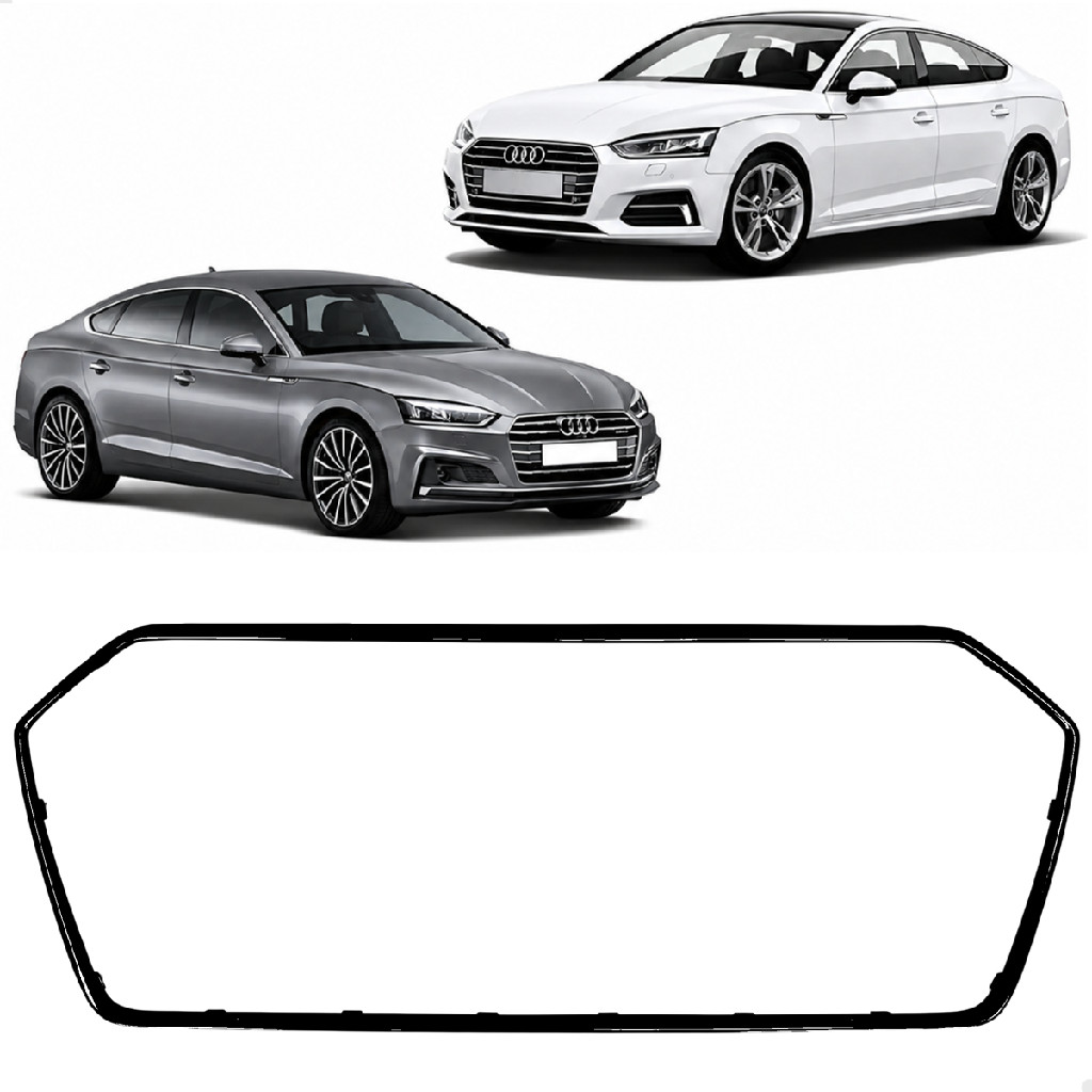 Friso Grade Superior Dianteira Audi A5 2017 2018 2019 Black Piano 8W6853651RFUQ