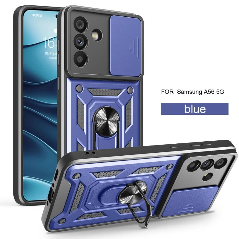 for Samsung GalaxyA07 A17 A27 A37 A57 A16 A26 A36 A56 A15 A25 A35 A55 Slide Camera Lens Holder Shockproof Cover