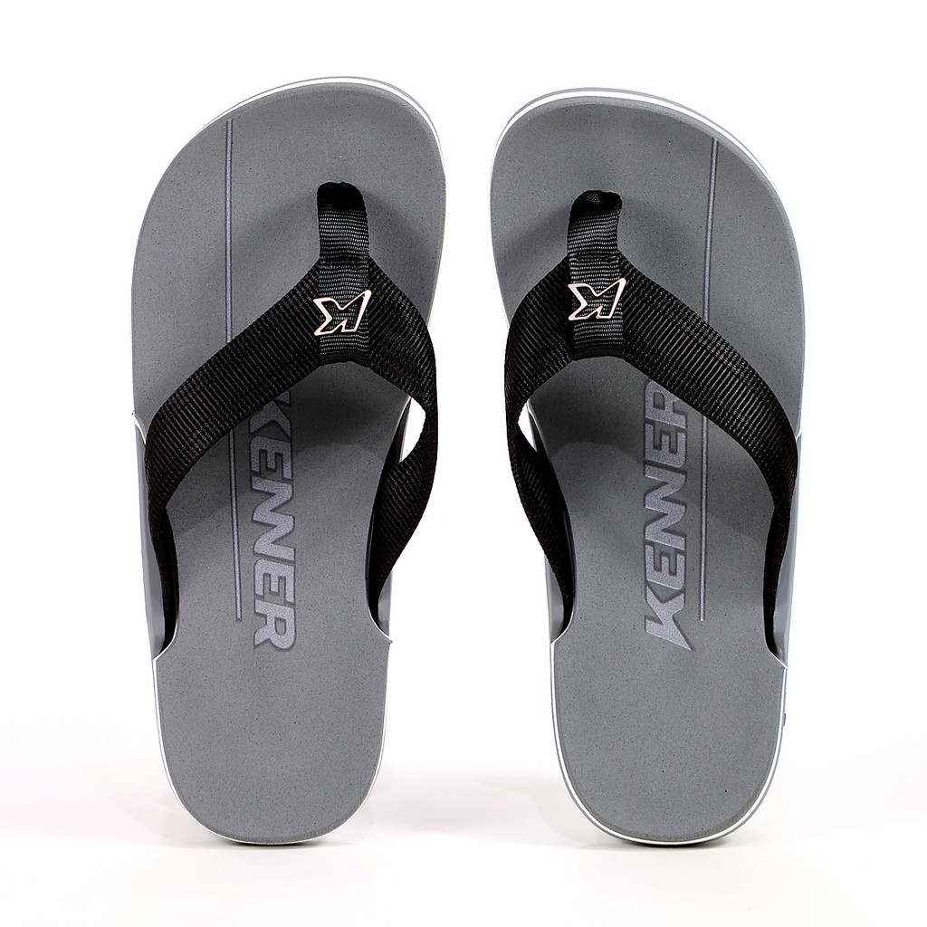 Chinelo Kenner NK6 Pro Preto e Cinza - Masculino