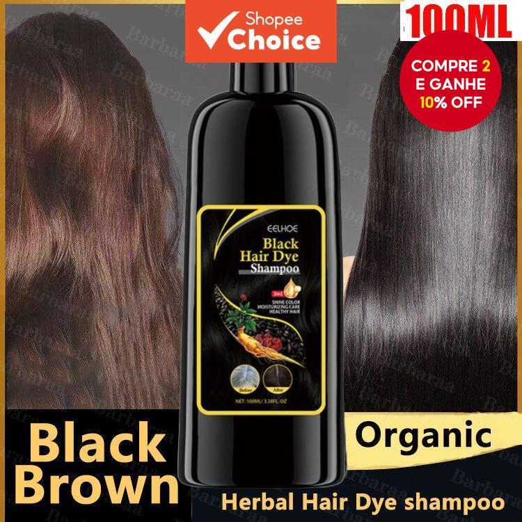 Eelhoe Hair Shampoo , Hidrata e Melhora a Cor do Cabelo Naturalmente Mais Escuro — R$ 21,30 em Shopee, 42% OFF
