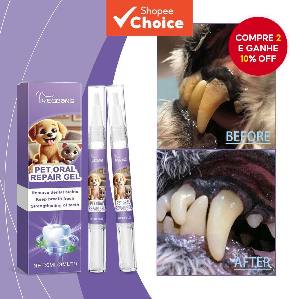 Gel De Reparo Oral Para Animais De Estimação , Ambientador Limpeza De Dentes De Cães E Gatos , Remoção De Tártaro