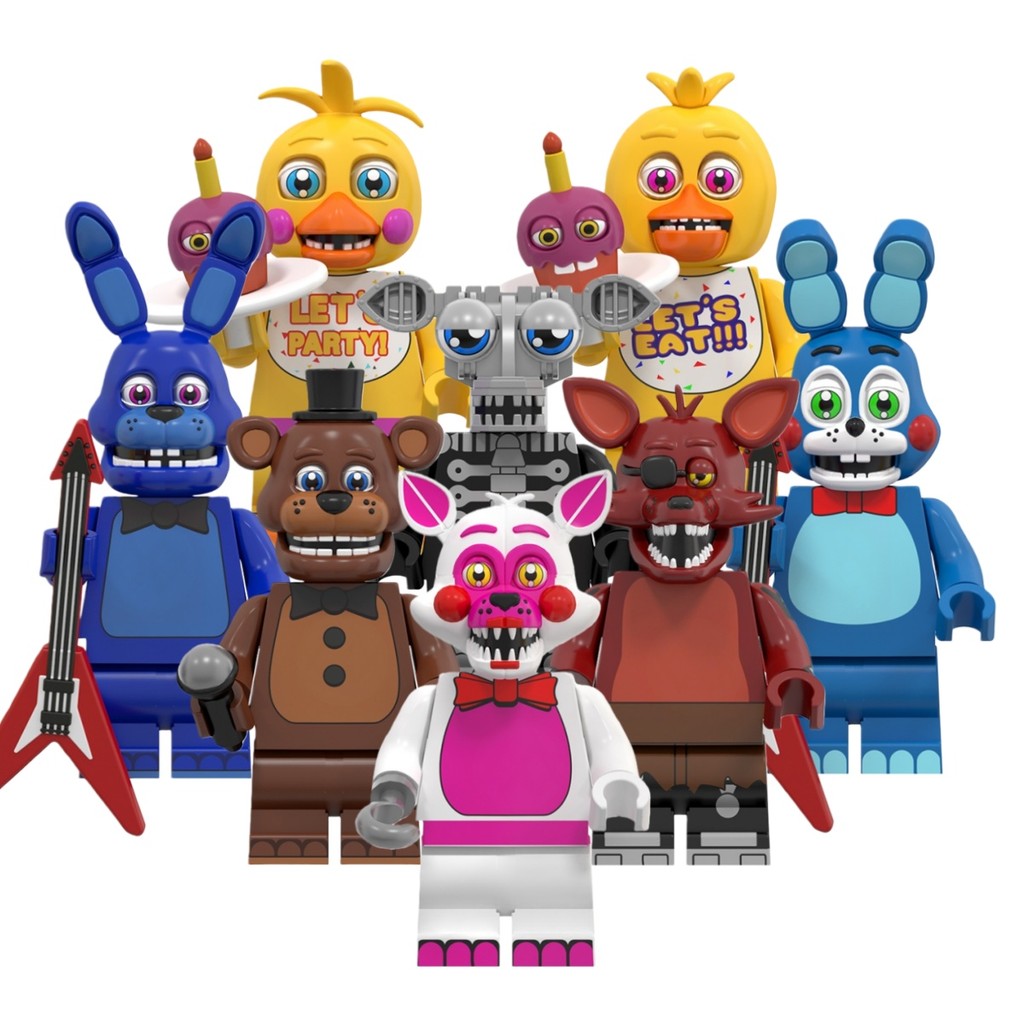 WM6171 WM2618-WM2625 Terrifying Toy Action Figures Bloco De Construção Coleção Brinquedos Para Criança