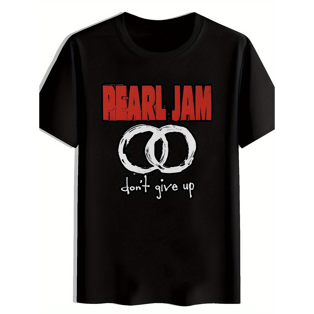 Camiseta Unissex Oversized Plus Size Feminina Masculina Pearl Jam Dont Give Up Rock Moderna Estilosa Poderosa Música