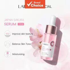 LAIKOU Sakura Sérum Essência Reduz Poros Rejuvenescimento da Pele Sérum Clareador 17ml