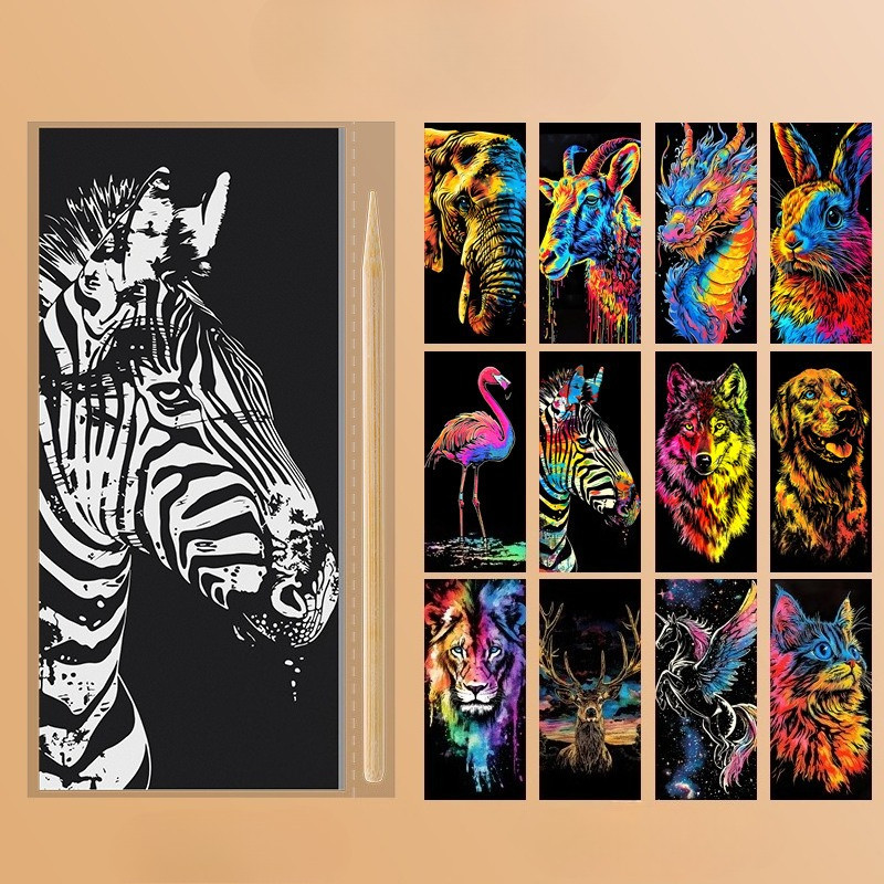 Papel De Pintura De Arranhões De Arquitetura , Cena Noturna , Cenário De Cidade De Marcador , Desenhos Animados Feitos À