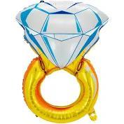 Anel de Balão Metalizado na Cor Dourado