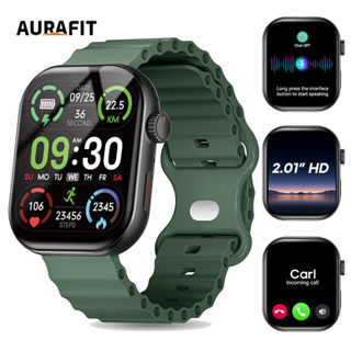 AURAFIT F39 Smartwatch 2.01 inch TFT Bluetooth Call Message Alert Sports Mode SPO2 Support Strava em Oferta na Shopee