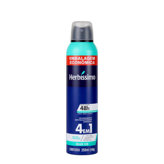 Desodorante Antitranspirante Aerossol Herbíssimo Blue Ice 250ml - Embalagem Econômica em Oferta na Shopee