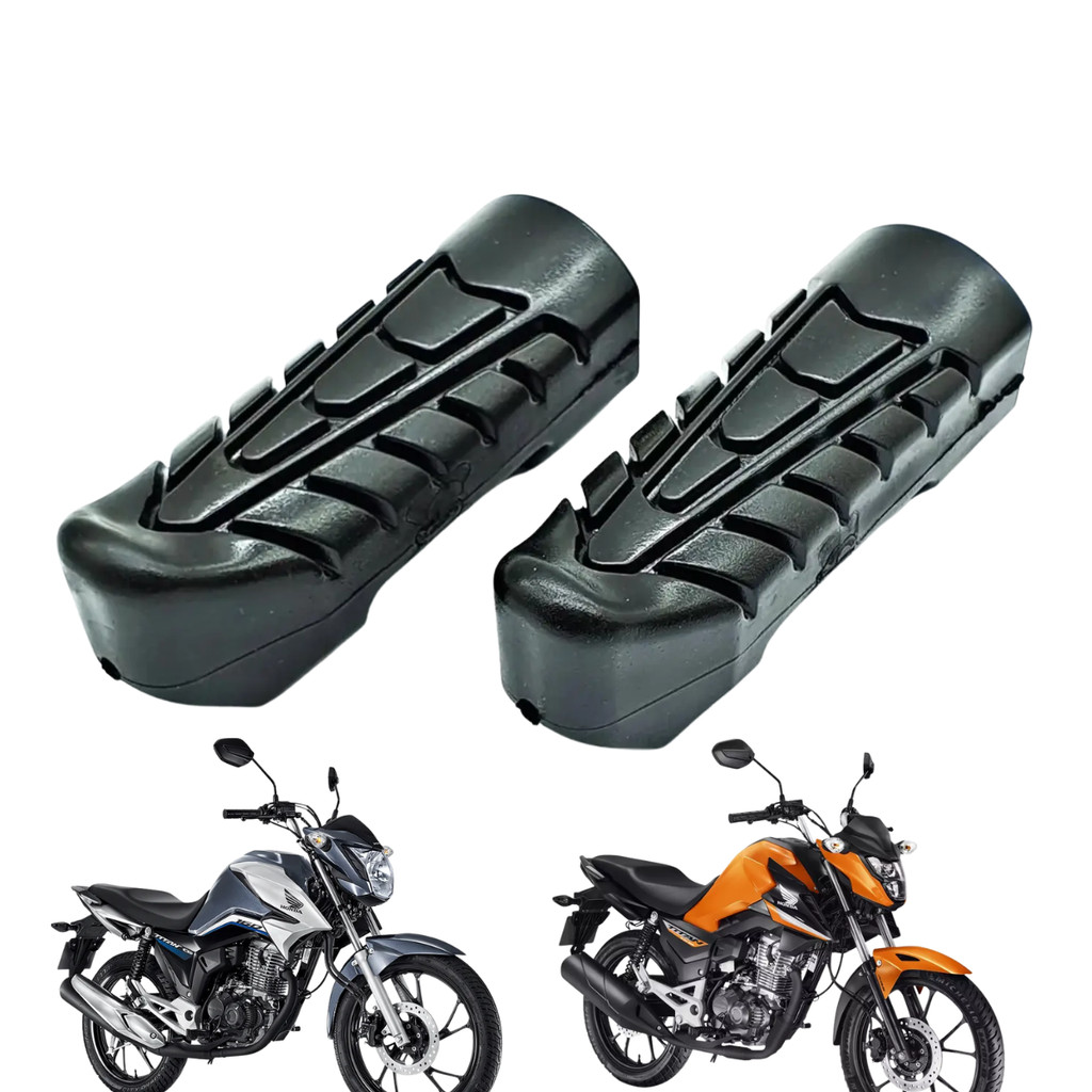 Par Borracha Estribo Moto Cg Titan 160 Fan 160 Start 160 G76 G019 em Oferta na Shopee