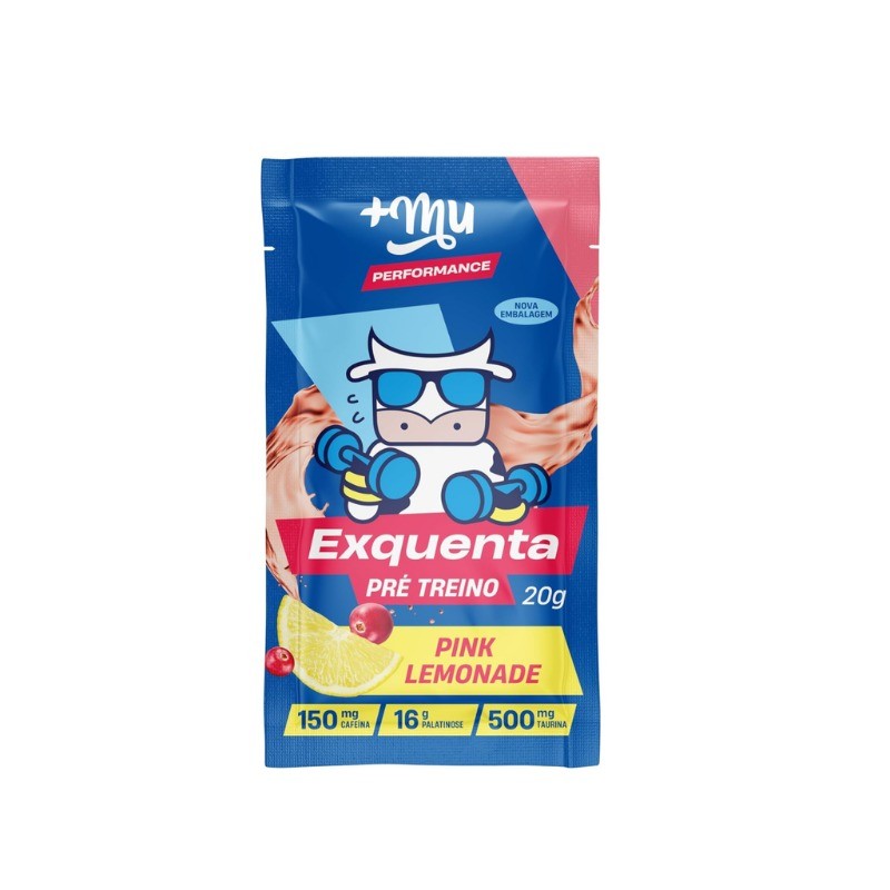 Pré-treino Exquenta – sabor Pink Lemonade – Sachê 20g