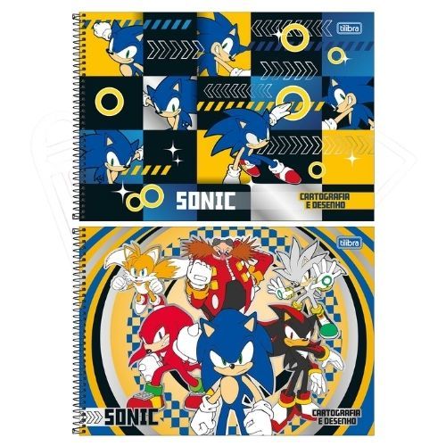 Caderno de Cartografia e Desenho Sonic 80 Folhas - Tilibra