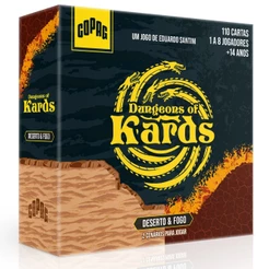 JOGO DE MESA DUNGEONS OF KARDS DESERTO FOGO COPAG 110 CARTAS RPG TABULEIRO BATALHA MEEPLE BOARD GAME