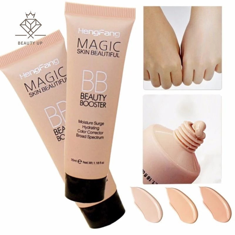Base de Maquiagem Iluminadora para a Pele, BB Cream Facial, Maquiagem Hidratante de Longa Duração e à Prova d'Água LB2C