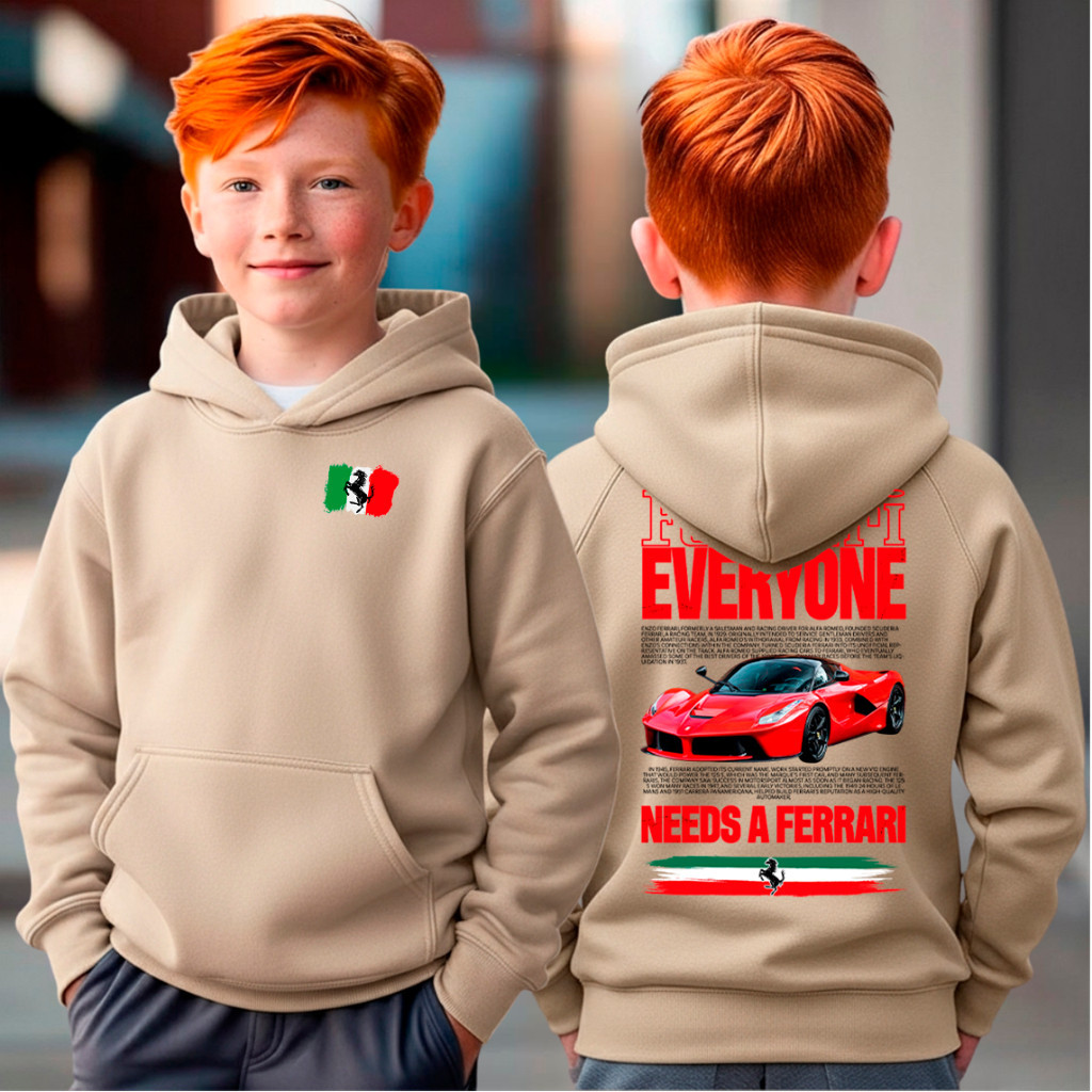 Blusa Moletom Infantil La Ferrari Every One Carro Esportivo