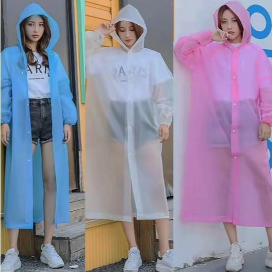KIT 3 Capa De Chuva Longa Impermeável Material Resistente Tamanho Único
