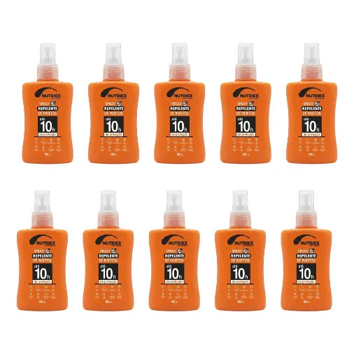 Kit 10 Repelente Insetos Spray 10hs Proteção 100ml Nutriex