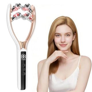 Ferramenta Massageadora Facial Com Luz Vermelha , De Escultura & amp ; Rolo Para Mulheres , Modelador De Mandíbula Recar
