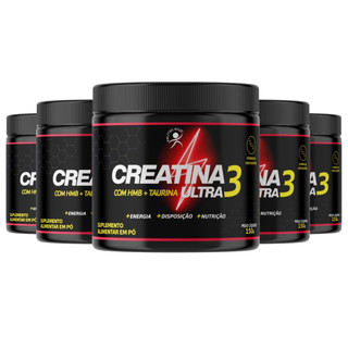 Creatina 3 Ultra - Creatina + Taurina + Hmb (5 Frascos)