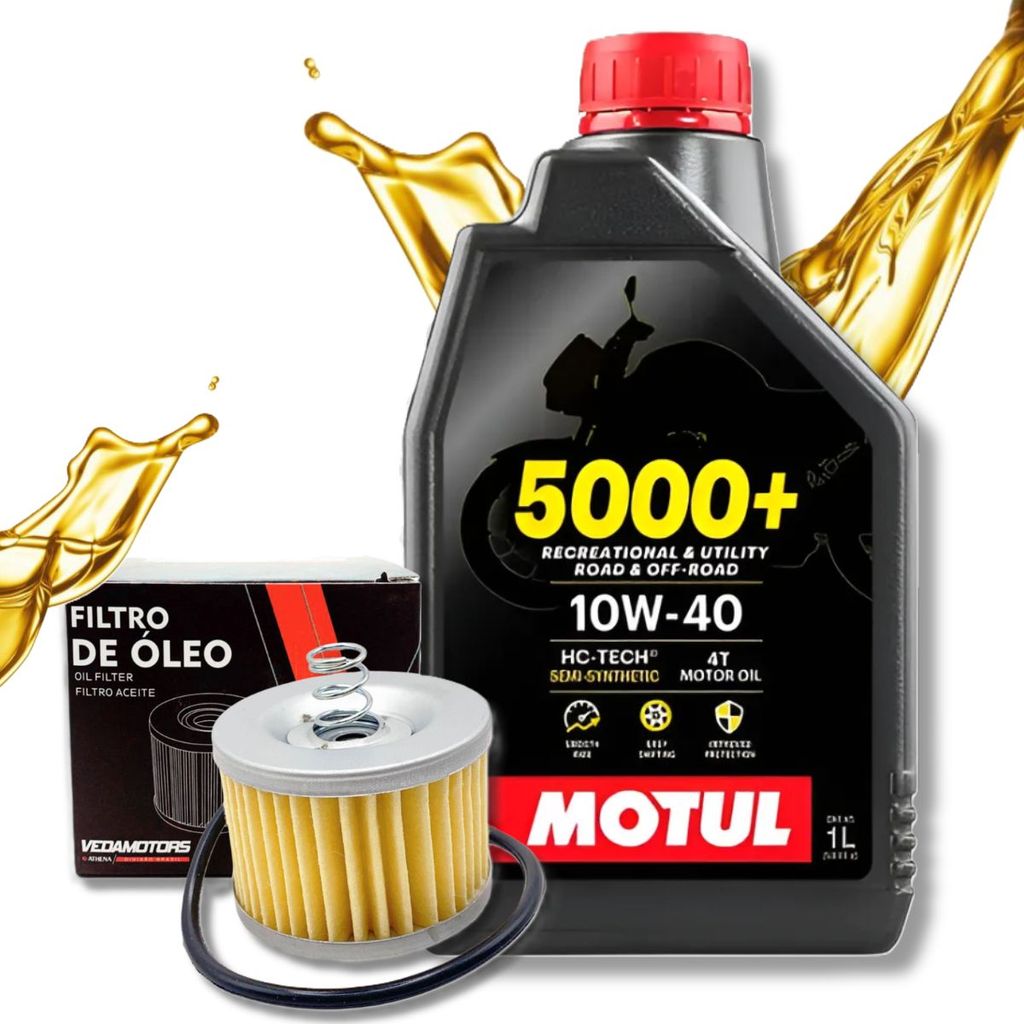 Troca de Óleo Fz15 150 / Crosser 150 / Factor 150 / Fazer 150 Motul 10w40 + Filtro