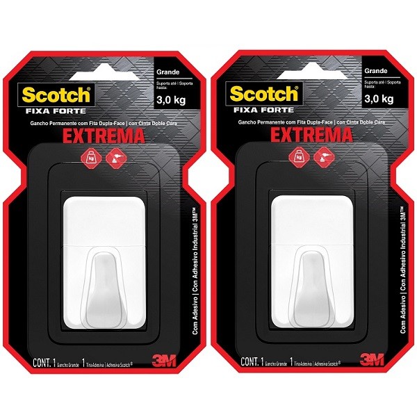 Kit com 2 Gancho Grande SCOTCH 3KG