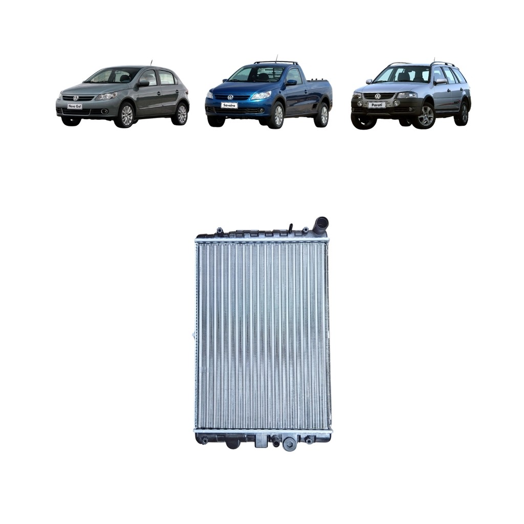 RADIADOR GOL PARATI SAVEIRO 1.6 1.8 2.0 COM AR 1995 1996 1997 1998 1999 2000 2001 2002 2003 2005 2006 2007 A 2008