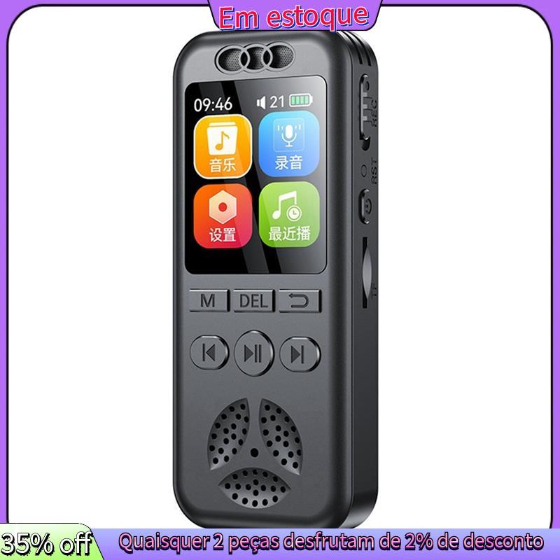 Gravador De Voz Digital MP3 Player HD Redução De Ruído WAV De Áudio Dispositivo De Gravação De Negócios Portátil De Um B
