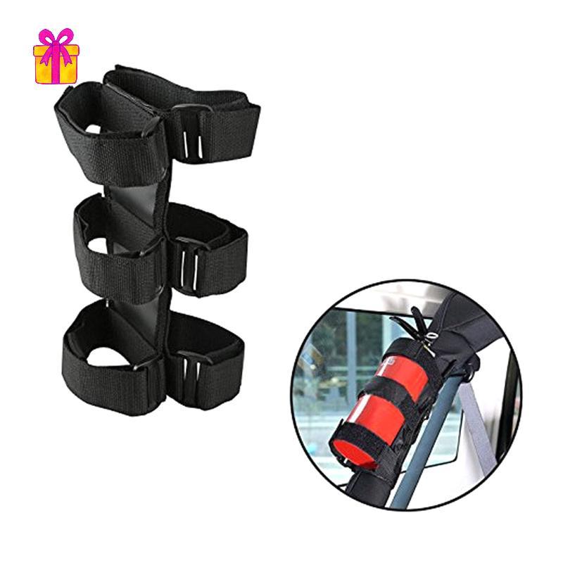 [INTH] Suporte Para Extintor De Incêndio Com Barra De Rolo De Carro Ajustável TJ JK JL 97-18 Correia De Montagem Fixa Di