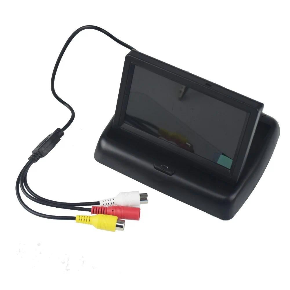 2019 4.3'Tela De Monitor Colorida TFT LCD Para Carro Câmera Retrovisora Reversa De Suporte NTSC/PAL Sistema De Vídeo Peç