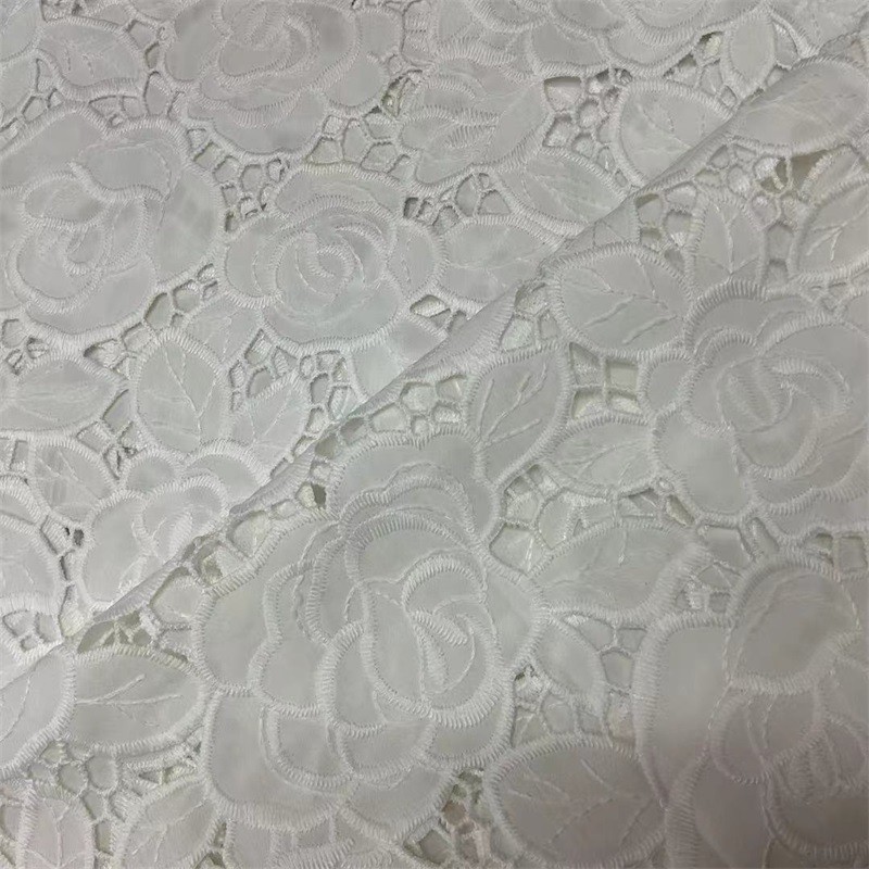 Tecido bordado de malha oca vestido roupas tecido artesanal faça você mesmo tecido para casa