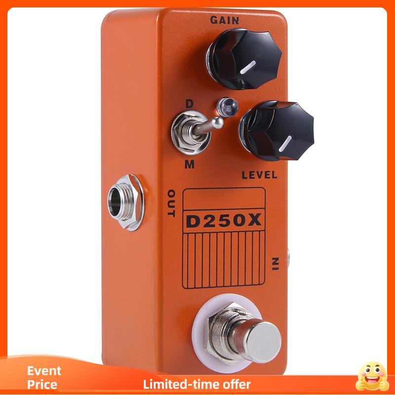 Pedal De Efeito De Guitarra Pré-Amplificador Mosky D250X Mini Overdrive Com Interruptor True Bypass