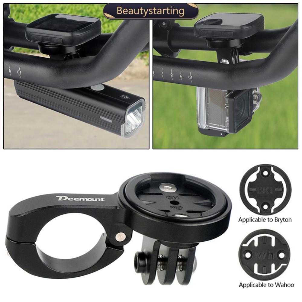 BEAUTYSTARTING MTB Bicicleta Suporte Para Computador TT Guiador Velocímetro Montagem Incl . 3 Adaptadores GARMIN Bryton