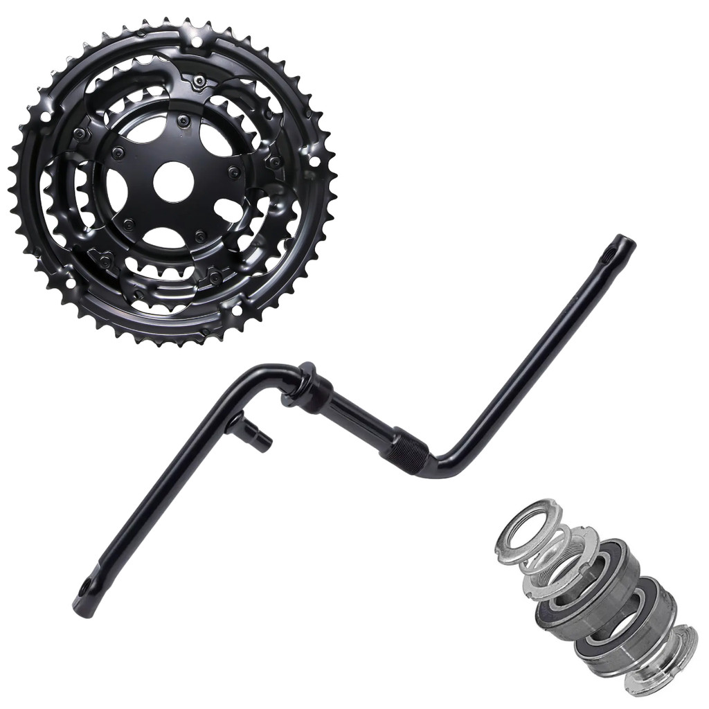 Kit Aro 26 com Pedivela Monobloco 165mm +CoroaTripla+Movimento Central rolamento 45mm