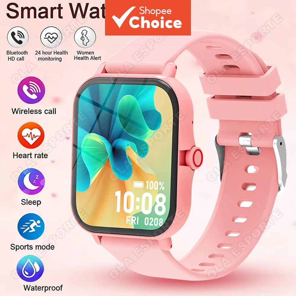 Novo Smartwatch Popular com Tela Sensível ao Toque, Chamada Bluetooth, Monitor Cardíaco, Relógio Esportivo à Prova