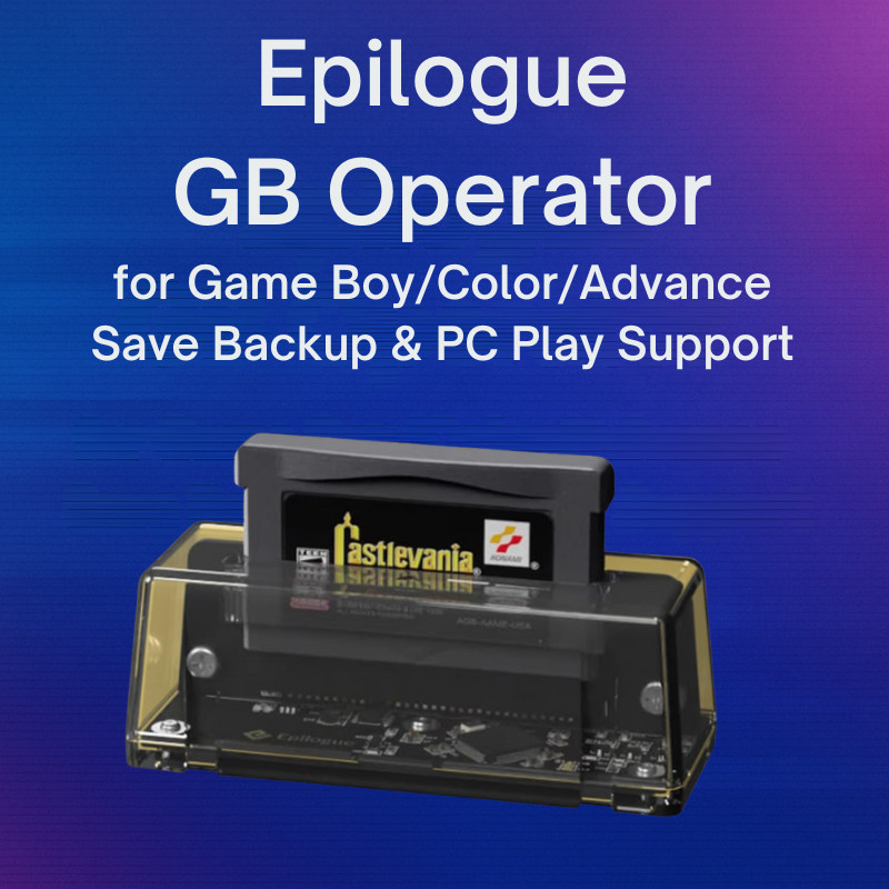 Epilogue GB Operator for Game Boy/Color/Advance, Save Backup & PC Play Support