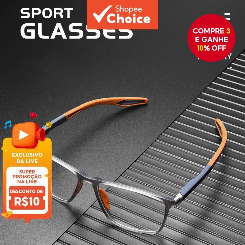 TR90 Sports Óculos Ultra Light Bloqueio De Luz Azul Antiderrapante Para Basquete Futebol