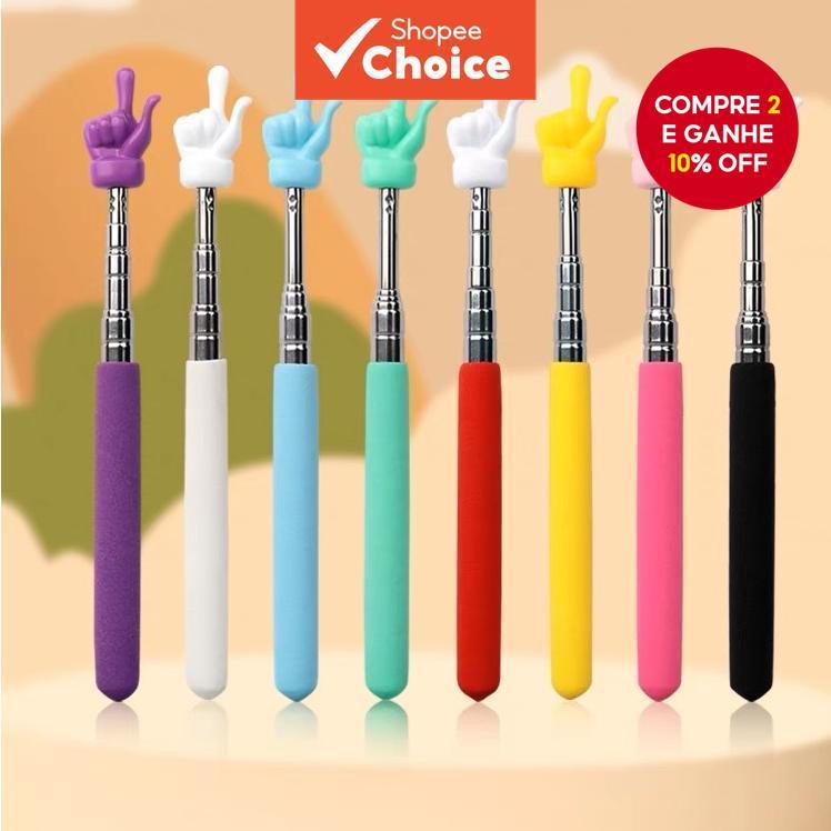 Ponteiro Retrátil Do Professor | Ferramenta De Ensino De Leitura De Dedo De Aço Inoxidável Para Sala De Aula E Uso Domés