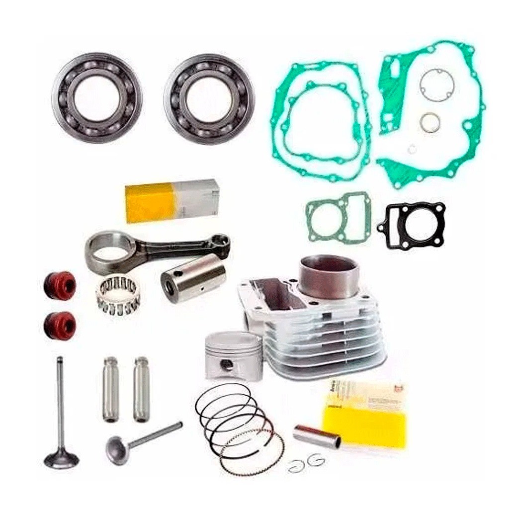 Kit Motor Biela Juntas Valvulas Fan Titan 125 2002 Até 2008