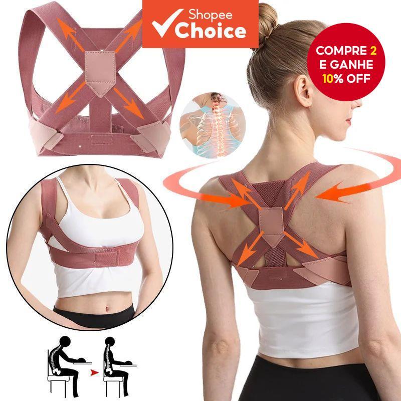 Corretor De Postura Invisível Para Adultos, Ajusta A Cintura, Peito E Pescoço Inclinados Para frente