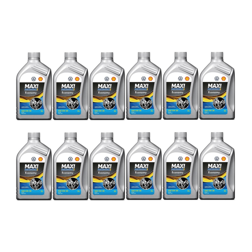 Caixa 12l Óleo De Motor Shell Mp 5w30 Semissintético Gf5 Vw
