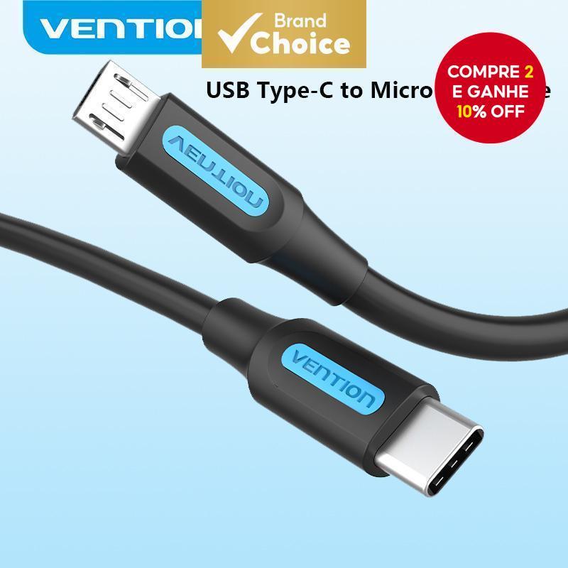 [Escolha De Valor] Cabo VentionC Para Micro B Samaung Huawei Xiaomi Meizu MacBook Tipo C