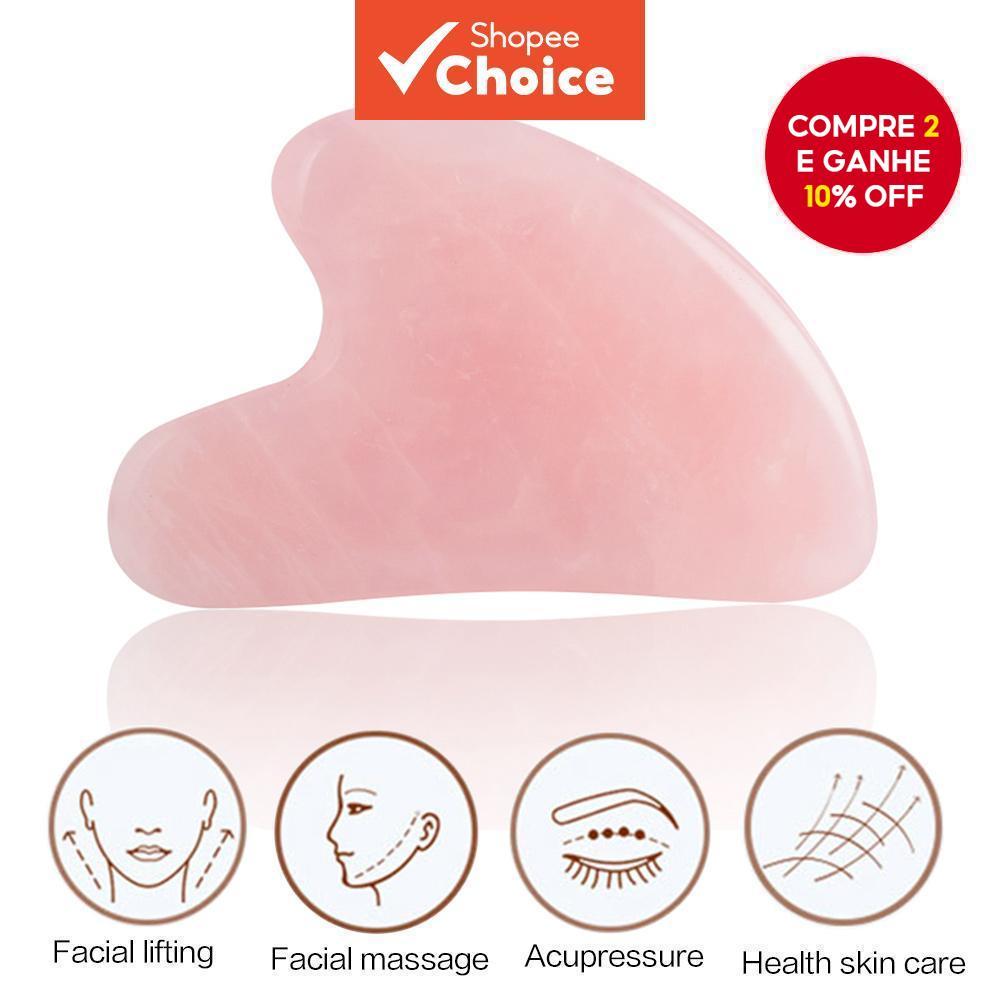 Placa De Raspagem De Pedra Natural – Ferramenta De Beleza Para Massagem Facial Cuidados Com A Pele em Oferta na Shopee