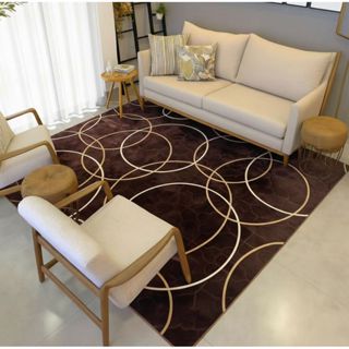 Tapete Sala veludo geométrico pelo baixo 2,00x1,40 facil de limpar em Oferta na Shopee