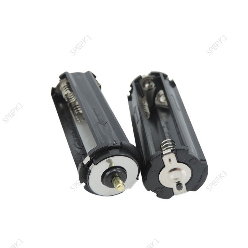 Suporte De Armazenamento De Bateria Para 3x1.5v Baterias AAA Lanterna Tocha 3 x Caixa Recipiente Cor Preta BRK1