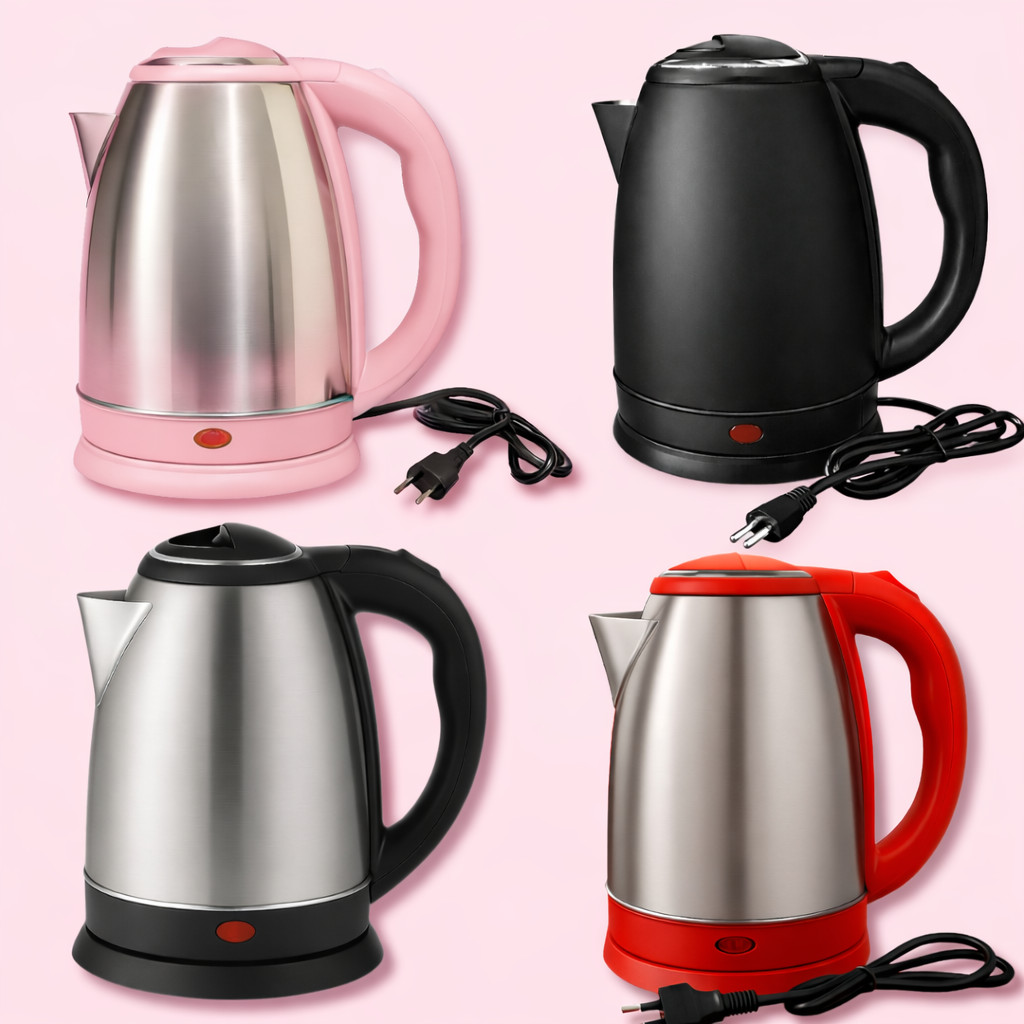 Chaleira Elétrica 110v 1100w Desligamento Automático Jarra Bule Inox Café Chás Bebidas 1,8 Litros