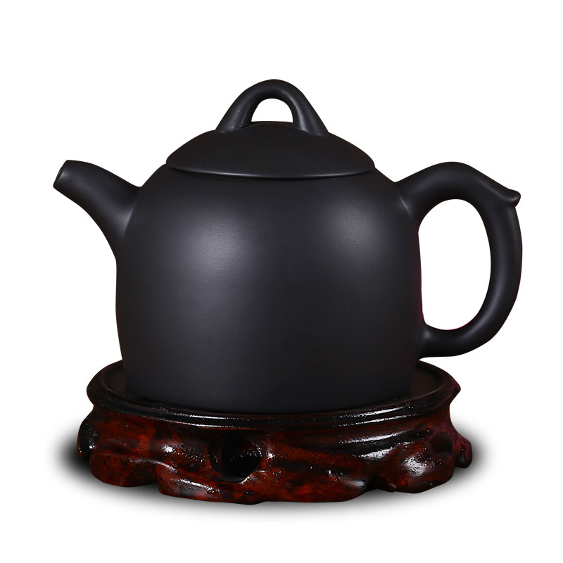 Yixing conjunto de chá cinábrio roxo argila bule grande Shih Tzu pote cerâmica conjunto chá artesanal flor bule filtro b