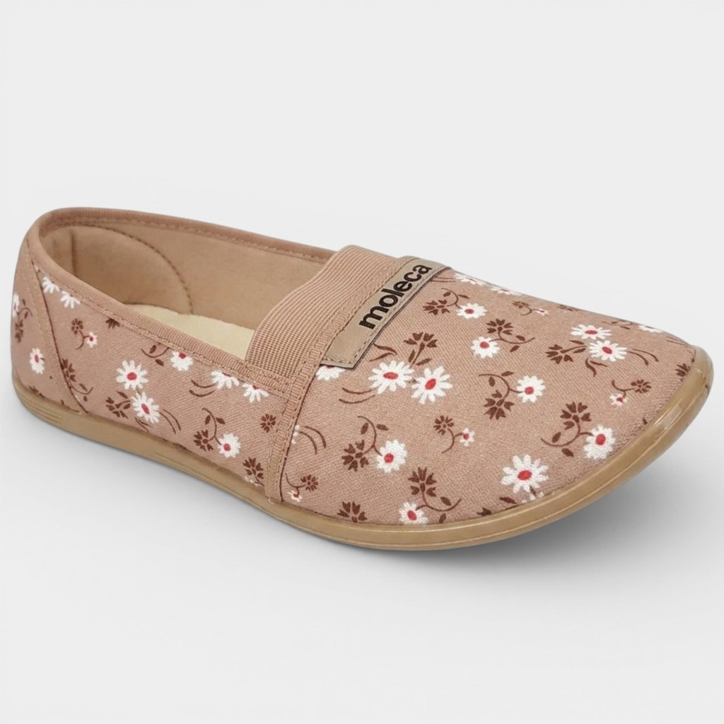Alpargata Moleca Elastico Floral Feminina