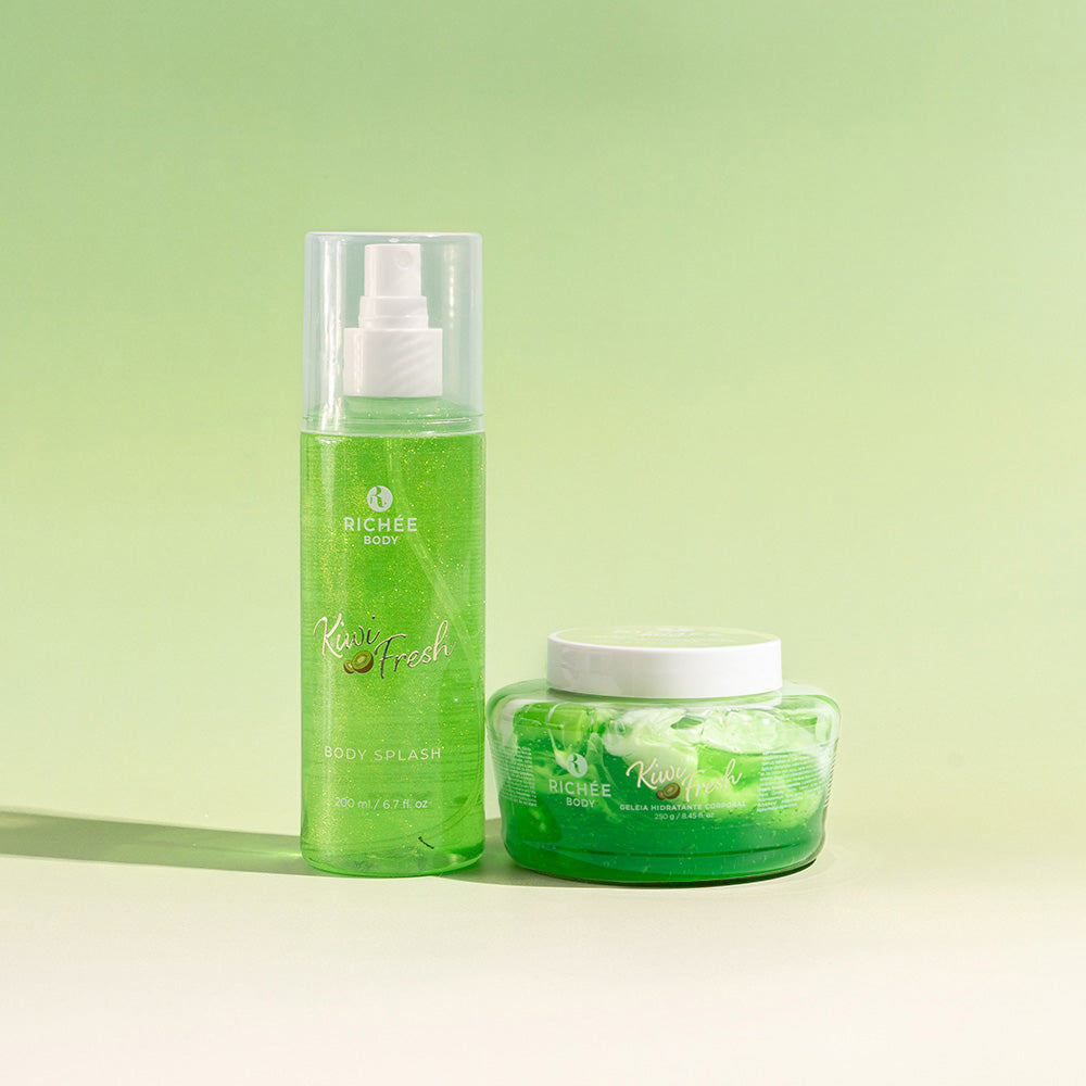 Richée Body Kit Geleia Hidratante e Body Splash Kiwi