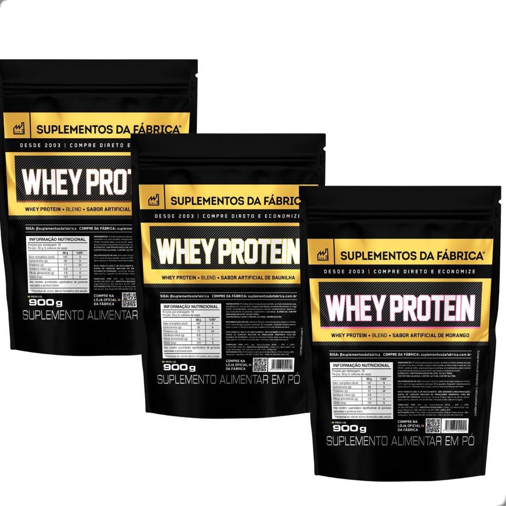 Whey Protein Iso Blend Complex 900g Suplemento da Fabrica