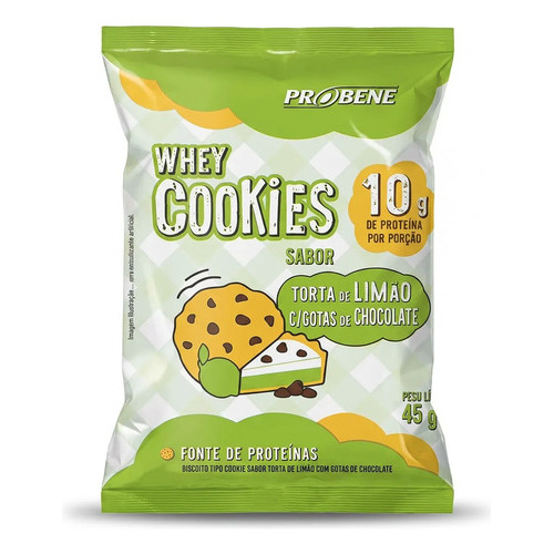 Whey Cookies Proteico Torta De Limão Com Gotas 45g Probene