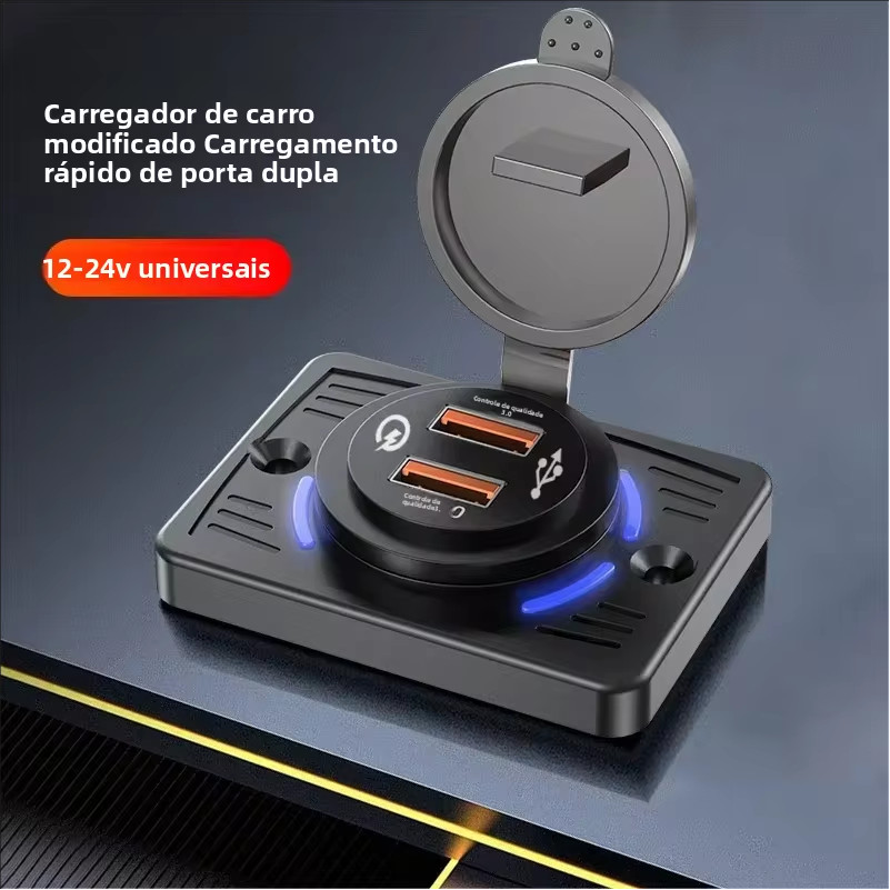 Tomada USB 3.1A PD 12V 24V Nautica Trailler Motorhome